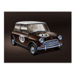 Bruine MiniCooper S Wens Kaarten