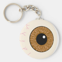 bruine oogappel sleutel hangers