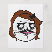 Bruine Vrouwelijk me het Grappige Gezicht Meme van Gepersonaliseerde Folder
