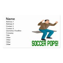 Bruits du football cartes de visite personnelles