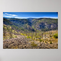 Brûlé secteur de canyon de Myra, copie d'art Affiche