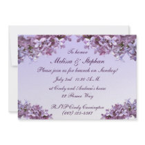 Brunch lilas de mariage