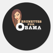 brunettesforobamaD Autocollants