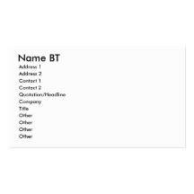 BT nommé, adresse 1, adresse 2, contact 1, Conta… Cartes De Visite Professionnelles
