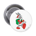 Bugs Bunny Père Noël marchant heureusement badges publicitaires