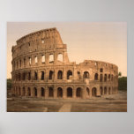 Buiten Colosseum, de Archivistische druk van Rome, Print
