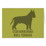 Bull-terrier du Staffordshire Carte De Vœux