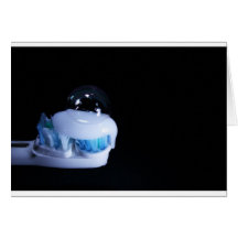 Bulle de brosse à dents cartes de vœux