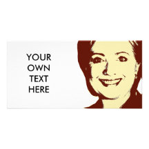 BULLE D'ENTRETIEN DE HILLARY CLINTON PHOTOCARTES PERSONNALISÉES