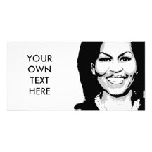 BULLE D'ENTRETIEN DE MICHELLE OBAMA MODÈLE POUR PHOTOCARTE