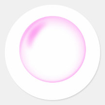 Bulle rose autocollants