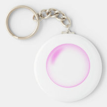 Bulle rose porte-clés