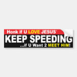 BumperSticker - cornement 4 Jésus Autocollant Pour Voiture
