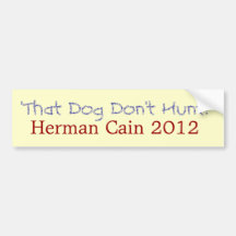 Bumpersticker de Herman Caïn Adhésif Pour Voiture