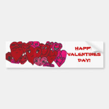 Bumpersticker de JOUR de HAPPYVALENTINES Autocollants Pour Voiture