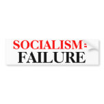 Bumpersticker de Socialism=Failure autocollants pour voiture