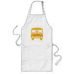 Bus Driver's Precious Cargo-Yellow Bus Long Apron tabliers