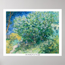 Bush lilas Vincent van Gogh Poster
