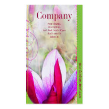 Business Card Linnen Magnolia Visitenkartenvorlage