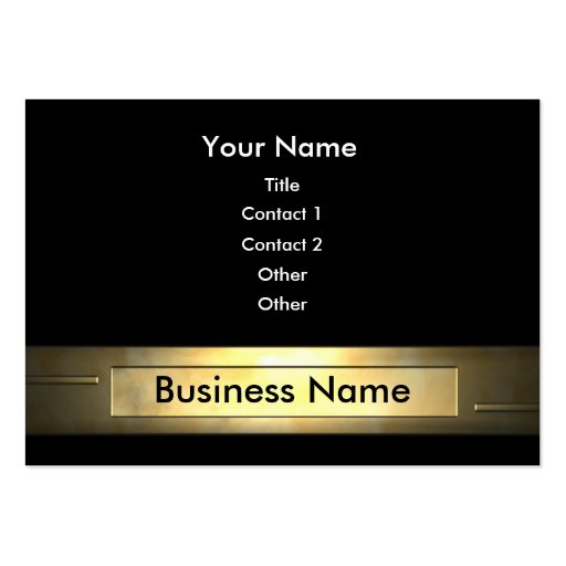 business_gold visitekaartjes sjabloon