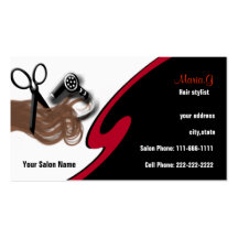 Businesscards de salon de coiffure modèles de cartes de visite