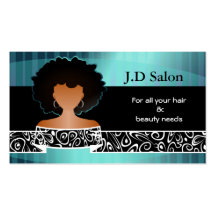 Businesscards van de Salon van het haar Visitekaartjes Sjabloon