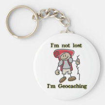 Butin drôle de Geocaching Stickman Keychain Geocac Porte-clef