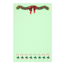 Butin/sucre de canne de Noël Papier À Lettre Personnalisé