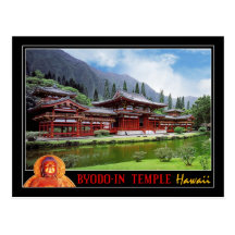Byodo-Dans le temple, Oahu, Hawaï Cartes Postales