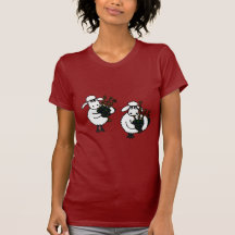 C.A. moutons impressionnants jouant des cornemuses T-shirts