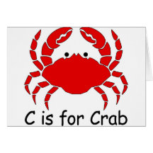 C est pour le crabe cartes de vœux