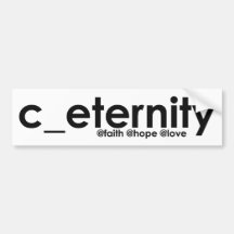 c_eternity bumpersticker