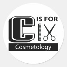 C is voor de Kosmetiek Sticker
