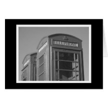 "Cabines de téléphone classiques " Carte De Vœux