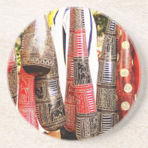 Caboteur africain de courges dessous de verres