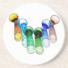 Caboteur coloré 31 de verres à liqueur de cocktail dessous de verre