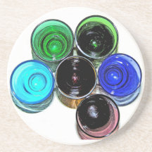 Caboteur coloré 32 de verres à liqueur de cocktail dessous de verres