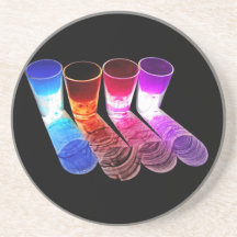 Caboteur coloré 38 de verres à liqueur de cocktail dessous de verres