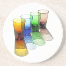 Caboteur coloré 41 de verres à liqueur de cocktail dessous de verre