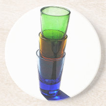 Caboteur coloré 46 de verres à liqueur de cocktail dessous de verres