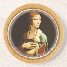 Caboteur de Cecilia Gallerani de Léonard de Vinci Dessous De Verre