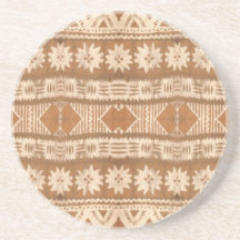 Caboteur de découpage en bois tribal de South Paci Dessous De Verres