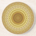 Caboteur de kaléidoscope d'or et d'argent dessous de verre