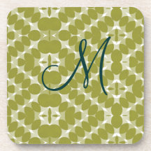 Caboteur de liège de monogramme de motif de diaman dessous-de-verre