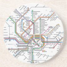 Caboteur de métro de Francfort Dessous De Verres