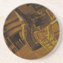 Caboteur d'heure heureuse dessous de verre