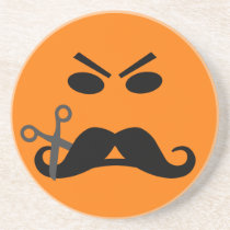 Caboteur fâché de smiley de moustache