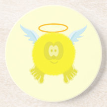 Caboteur jaune de copain de Pom Pom d'ange Dessous De Verre