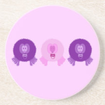 Caboteur pourpre et rose de bébés de Pom Pom Dessous De Verres