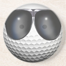 Caboteur sportif de boule de golf dessous de verre